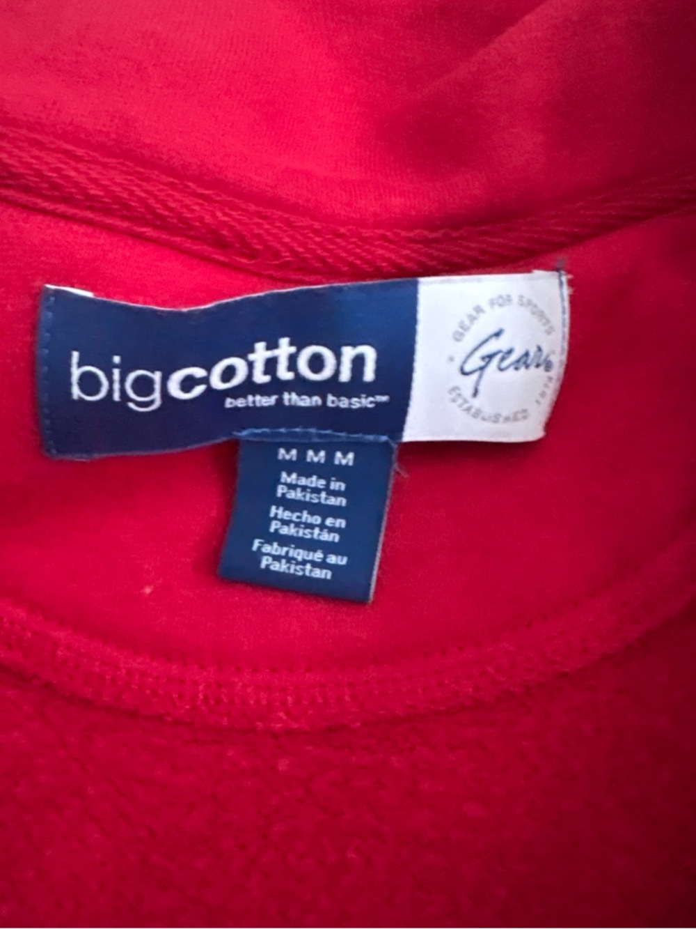 Red quarter zip - Picture 3 of 4